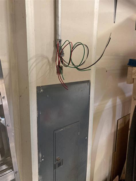 exposed conduit to sunken electrical box|how to secure conduit from conduit.